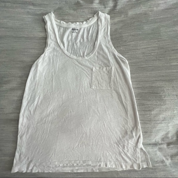Madewell White Tank Top, worn once - Picture 1 of 5